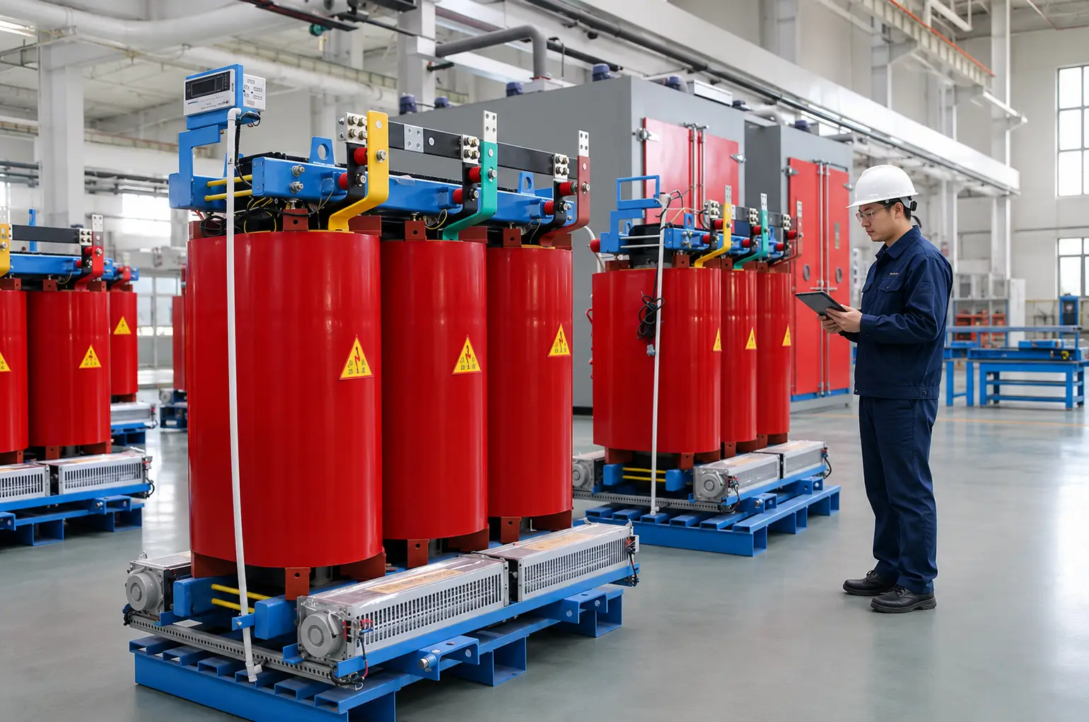 Why Cast Resin Dry-Type Transformers Are Used in Modern Data Centers Data center dry-type transformer factory inspection and testing